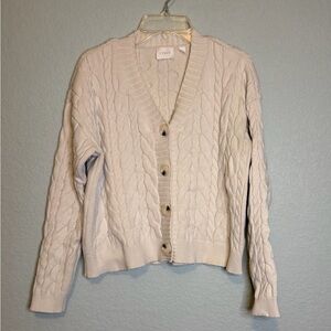 CYRUS Cream Cardigan Sweater Sz M